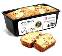 Wrenbury Pro Non Stick 1lb Loaf Tin for Baking - Carbon Steel Bread Pan for Banana Bread and Pound Cake - Fits Air Fryer 8 Inch