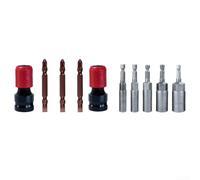 Wrench Adapter with Quick-Release Mechanism, Converts to Drill, Secure Bit Holding for 14 Hex Shank Bits, Robust Metal Design (A)