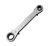 Wrench Double Head Ring Ratchet 4-in-1 6/8/9/10/11/12/13/14/15/16/17/18/19/21mm Chrome Vanadium Steel Spanner Set