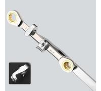 Wrench Extender Tool Bar 500mm Torque Adaptor for Torque Wrenches, Metal Leverage Extension Spanner with 10mm Slot Clearance(Black)