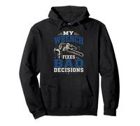Wrench Fixes Bad Decisions Plumber Plumbing Repairmen Pullover Hoodie