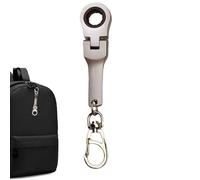 Wrench Key Holder - 10mm Ratchet Mechanism, Compact Steel, Flex Joint Function, Key Holder Tool Accessory | Garage Repair Factory Maintenance Bolt Tightening Machine Work