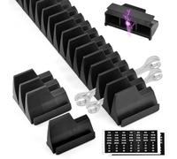 Wrench Organizer for 48 Wrenches, Spanner Organiser Improving Efficiency Magnetic Wrench Holder, Wall-Mounted Spanner Holder Tool Organizer for Tool Box Drawer Storage (Black)