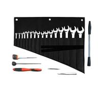 Wrench Organizer Roll Up - Heavy Duty Bag, Portable Pockets Safe, Space-saving Tool Storage, Truck ATV Travel Work, Mechanic Handyman Father's Day Gift | Craftsman