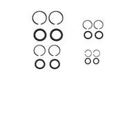 Wrench Retainer Ring Kit 2 Sets with O-Rings for 3/8In 1/2In Square Drive Pneumatic Electric Impact Tools Repair