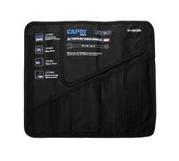 Wrench Roll Up Pouch 8 Pockets - Black Deep Pocket