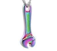 Wrench Urn Necklace for Ashes for Women Men Human Ashes Holder Stainless Steel Hammer Cremation Jewelry for Ashes Pendant