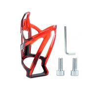 (Wrench with Screws, Black and Red) Mountain Bike Water Bottle Holder - Non-Slip Bottle Bracket for MTB, Cycling & Riding Adventures