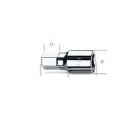 WRENCHES SOCKET MALE HEXAGONAL WITH BASE PAINTING FEMALE 3/4" MM 14 CHROME