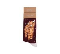 Wrendale A Highland Cow Men's Socks with Gift Bag
