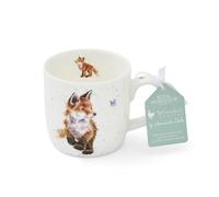 Wrendale Born to Be Wild Fox Ceramic Mug, White