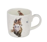 Wrendale Born to Be Wild Fox Ceramic Mug, White