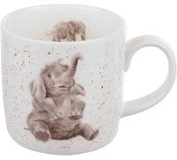 Wrendale by Royal Worcester Bone China Mug Role Model Elephants, Multi-Colour,1
