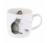 Wrendale by Royal Worcester Cat and Mouse Cat Single Mug