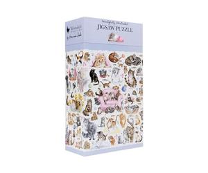 Wrendale Cats Jigsaw Puzzle - 1000 Piece Puzzle and Guide Poster
