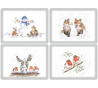 Wrendale Christmas Large Christmas Placemats Set Of 4 - X0010648976