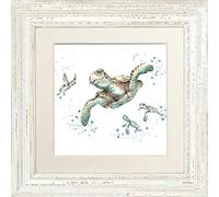 Wrendale Design "Swimming School " Turtle Framed Picture in Various Frame Colours (White)