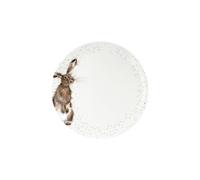 Wrendale Designs 10.5 Inch Coupe Plate - Hare, Hand-Painted Porcelain, Dishwasher, Microwave & Oven Safe to 200C