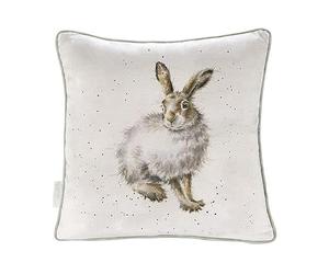 Wrendale Designs 40cm Winter Hare Square Cushion