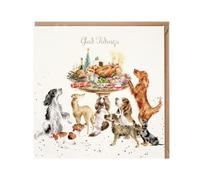 Wrendale Designs - A Festive Feast' Dog Christmas card