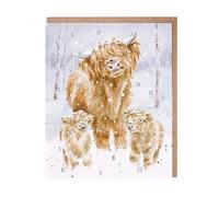 Wrendale Designs - 'A Highland Christmas' Advent Calendar Card