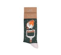 Wrendale Designs 'A Little Red Robin' Christmas Men's Socks