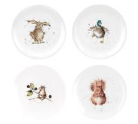 Wrendale Designs Assorted Set of 4 20cm Coupe Plates