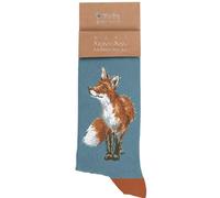 Wrendale Designs Fox Mens Socks Bright Eyed and Bushy Tailed
