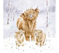 Wrendale Designs by Hannah Dale - A Highland Christmas - Christmas Card Box Set - Pack of 8