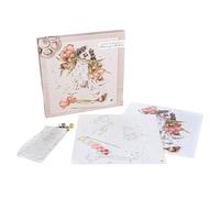 'Blooming with Love' Spaniel Paint by Numbers Kit - 40 x 40cm Wrendale Designs Multi One Size