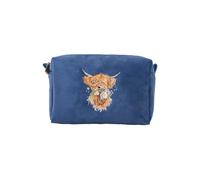 Wrendale Designs by Hannah Dale 'Daisy Coo' Highland Cow Embroidered Make Up Bag