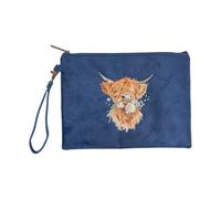 Wrendale Designs by Hannah Dale 'Daisy Coo' Highland Cow Embroidered Pouch