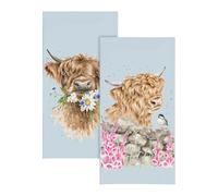Wrendale Designs by Hannah Dale 'Daisy Coo' Highland Cow Pocket Tissues