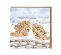 Wrendale Designs by Hannah Dale Deck the Horns' Highland Cow Christmas Card