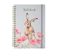Wrendale Designs by Hannah Dale - Fields of Flowers Illustrated Spiral Bound Lined Notebook - A4