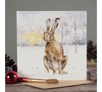 Wrendale Designs by Hannah Dale Golden Hour' hare Christmas Card