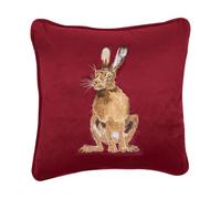 Wrendale Designs Embroidered Cushion 'Golden Hour' Hare by Hannah Dale