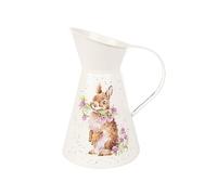 Wrendale Designs by Hannah Dale - Head Clover Heels Rabbit Flower Jug - 170mm by 250mm