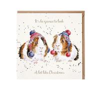 Wrendale Designs by Hannah Dale - It’s Be-Guinea… - Gold Foiled Christmas Card - Single