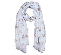 Wrendale Designs by Hannah Dale - Lettuce Be Friends Lightweight Guinea Pig Scarf - 70cm by 190cm