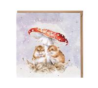 Wrendale Designs by Hannah Dale Mushroom at the Inn' mouse Christmas Card