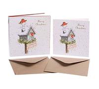 Wrendale Designs by Hannah Dale - Please Stop Here - Christmas Card Box Set - Pack of 8