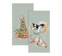Wrendale Designs by Hannah Dale 'Sleeping on The Job' Border Collie and Rabbit Pocket Tissues