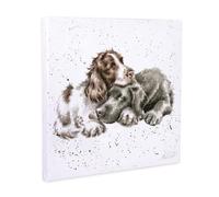 Wrendale Designs by Hannah Dale - Small Print Canvas, Dog Illustration - 200mm by 200mm