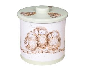 Wrendale Designs by Hannah Dale The Country Set' Owl Biscuit Barrel