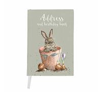 Wrendale Designs by Hannah Dale - The Flower Pot Illustrated Birthday & Address Book - 168mm x 118mm
