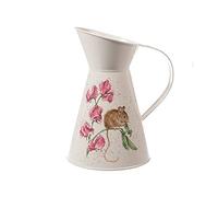 Wrendale Designs by Hannah Dale - The Pea Thief Mouse Flower Jug - 170mm by 250mm