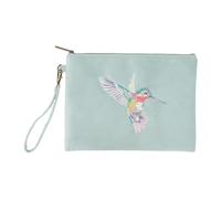 Wrendale Designs by Hannah Dale 'Wisteria Wishes' Hummingbird Embroidered Pouch