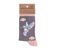 Wrendale Designs by Hannah Dale Wisteria Wishes' hummingbird socks
