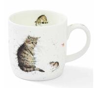 Wrendale Designs Cat and Mouse Fine Bone China Mug Royal Worcester 0.3L Gift